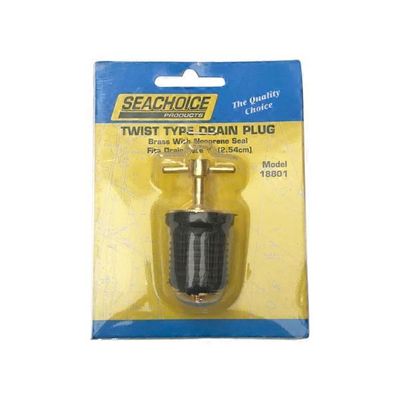 Seachoice 1" Twist-Turn Brass Drain Plug