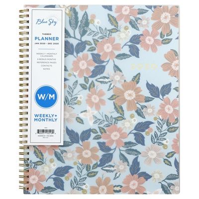Blue Sky Planner, Weekly + Monthly, Tabbed