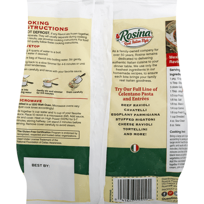 Rosina Ravioli, Gluten-Free, Cheese