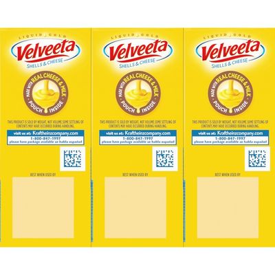 Kraft Velveeta Shells & Cheese Original Shell Pasta & Cheese Sauce Meal