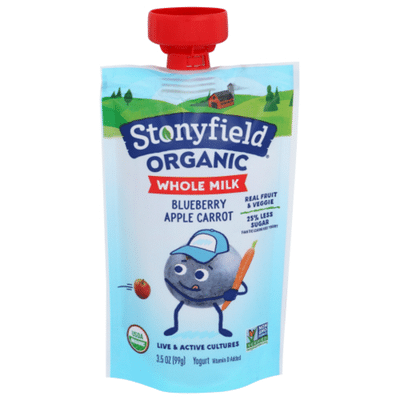 Stonyfield Organic Blueberry Apple Carrot Whole Milk Yogurt