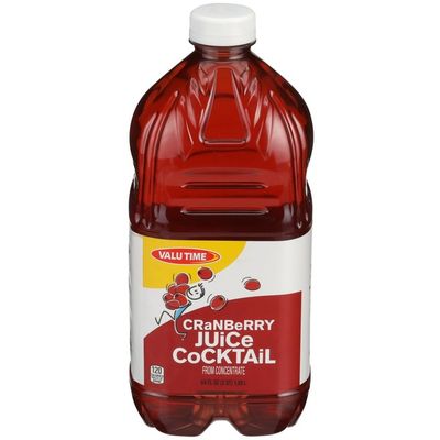 Valu Time Cranberry Juice Cocktail From Concentrate