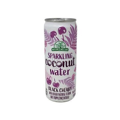 Nature's Nectar Black Cherry Sparkling Coconut Water