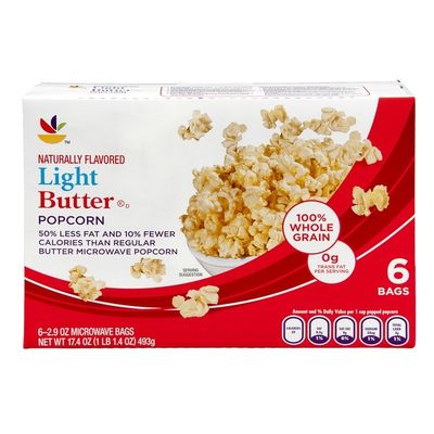 SB Microwave Popcorn Light Butter - 6 CT