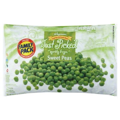 Wegmans Food You Feel Good About Just Picked and Quickly Frozen Sweet Peas, FAMILY PACK