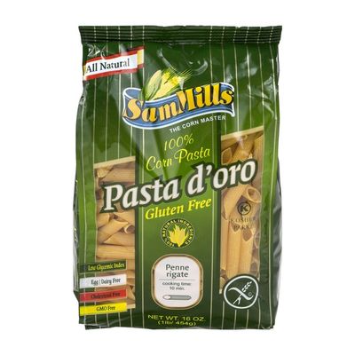 Sam Mills Pasta d'oro Corn Pasta Penne Rigate