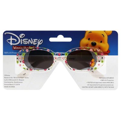 Style Science Sunglasses, Disney Winnie the Pooh, Clear Frames with Flowers