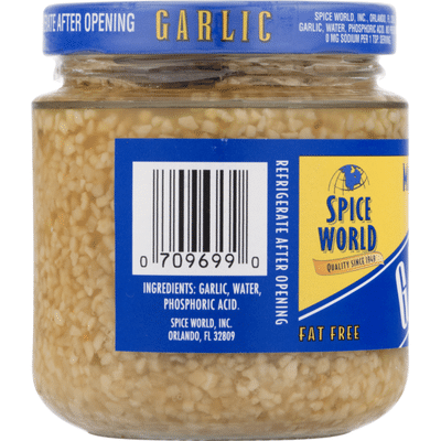 Spice World Garlic, Minced