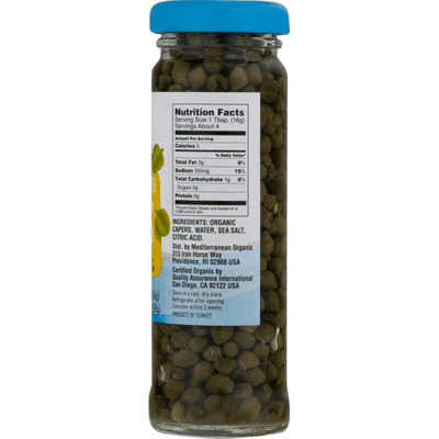 Mediterranean Organics Organic Wild Capers Non-Pareil