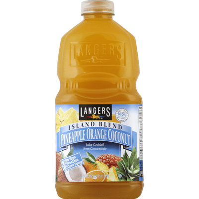 Langers Juice Cocktail, Pineapple Orange Coconut, Island Blend