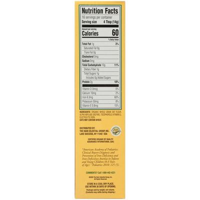 Earth's Best Whole Grain Oatmeal Cereal