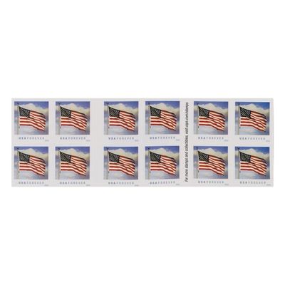 Post Office Usps First Class Forever Postage Stamps U.S. Flag - 20 Ct