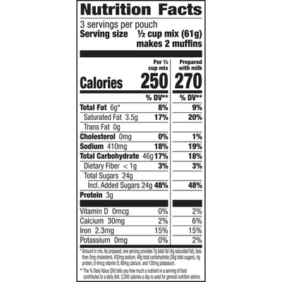 Betty Crocker Chocolate Chip Muffin Mix