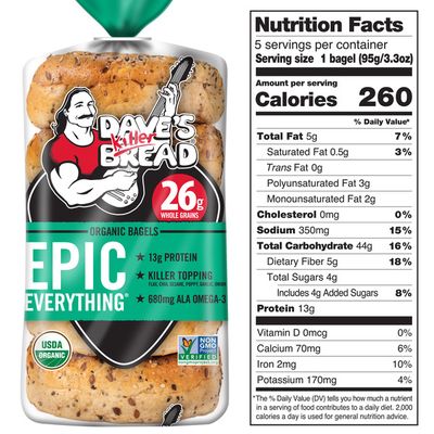 Dave's Killer Bread Epic Everything Organic Bagels