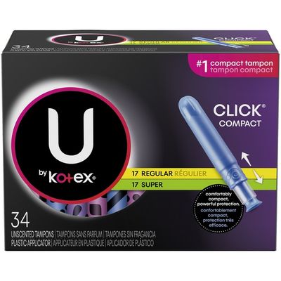 U By Kotex Click Compact Tampons 36 Ct Instacart U By Kotex Click Compact Tampons 36 Ct Instacart