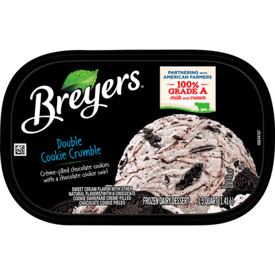 Breyers Frozen Dairy Dessert Double Cookie Crumble