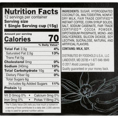 SB Drink Mix Single Serve Cups French Vanilla Cappuccino - 12 CT