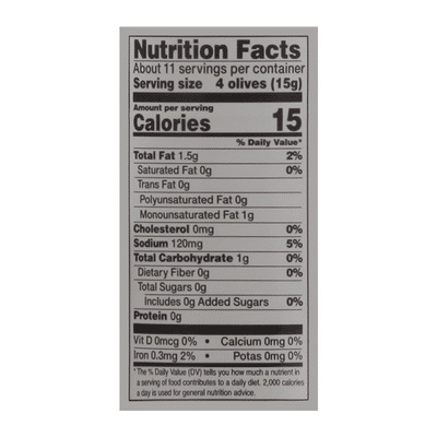 Food Lion Olives, Black, Large, Pitted