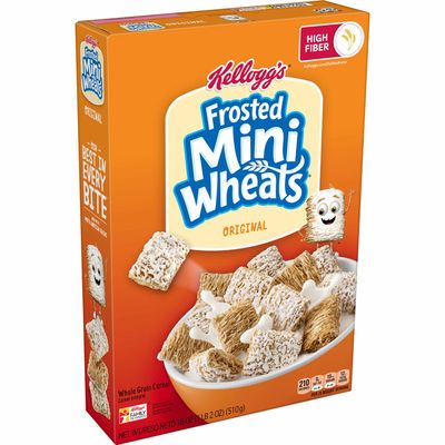 Kellogg's Frosted Mini-Wheats Breakfast Cereal, High Fiber Cereal, Kids Snacks, Original
