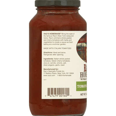 Rao's Homemade Herb Sauce, Tomato