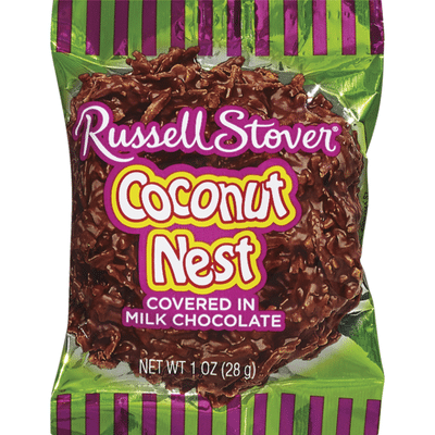 Russell Stover Coconut Nest, Covered in Milk Chocolate