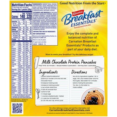 Carnation Breakfast Essentials Rich Milk Chocolate