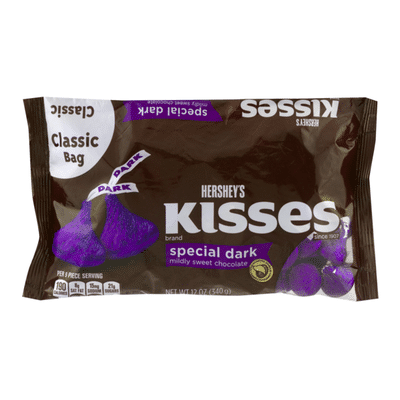 Hershey KISSES SPECIAL DARK Mildly Sweet Chocolates,