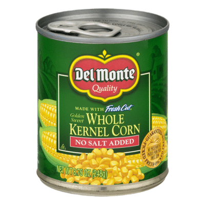 Del Monte Whole Kernel Corn, Golden Sweet, No Salt Added