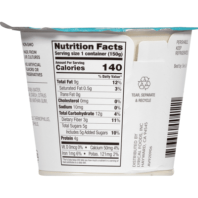 Kite Hill Almond Milk Yogurt, Dairy Free, Plain