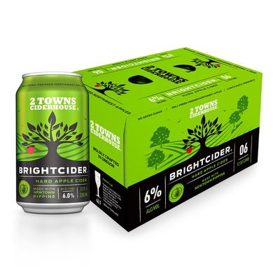 2 Towns Ciderhouse BrightCider 6-Pack - Hard Apple Cider