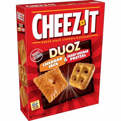 Cheez-It Crackers and Pretzels, Cheese Crackers and Pretzels Snack Mix, Cheddar Jack and Cheddar
