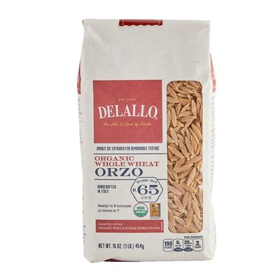DeLallo Organic Whole Wheat Orzo # 65