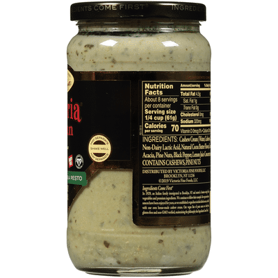 Victoria Vegan Alfredo Arugula Pesto Sauce