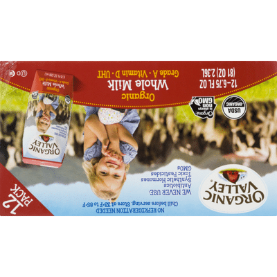 Organic Valley Single Serve Shelf Stable Organic Whole Milk