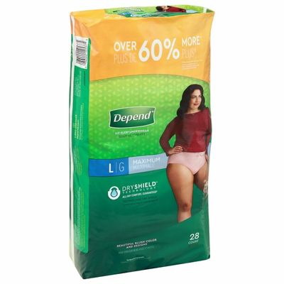 Depend Incontinence Underwear for Women, Maximum Absorbency