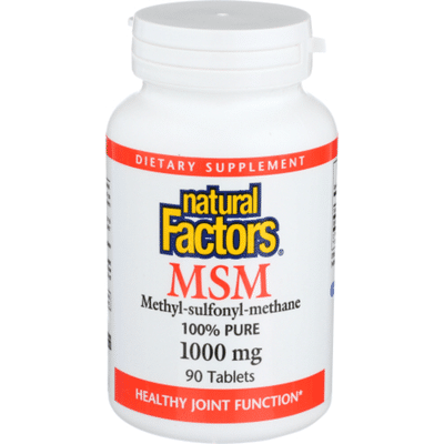 Natural Factors Msm 1000 Mg Tablets 90 Each Instacart