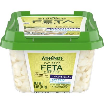 Athenos Traditional Crumbled Fat Free Feta Cheese