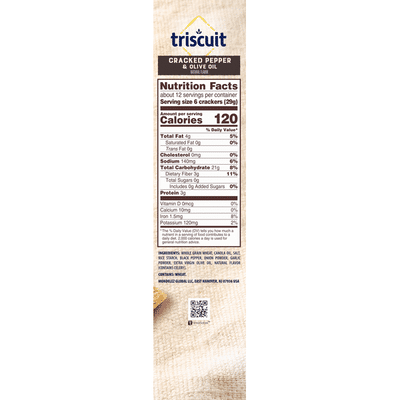 Triscuit Cracked Pepper & Olive Oil Crackers