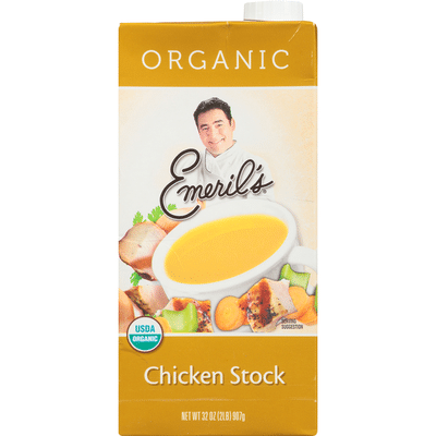 Emeril S Organic Chicken Stock 32 Oz Instacart