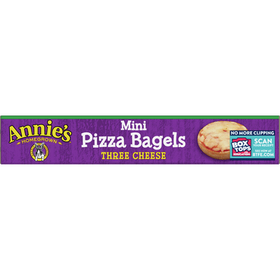 Annie's Three Cheese Mini Frozen Pizza Bagels, 9 Count