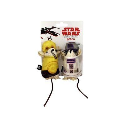 Star Wars C 3 Po & R2 D2 Mice Cat Toys Pack Of 2 Toys