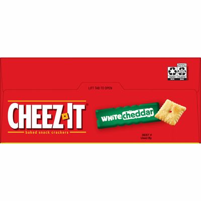 Cheez-It Cheese Crackers, Baked Snack Crackers, Office and Kids Snacks, White Cheddar