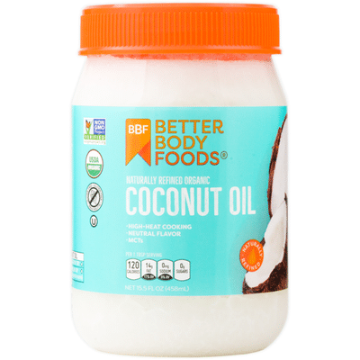 BetterBody Foods Organic Naturally Refined Coconut Oil