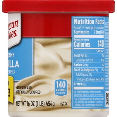 Duncan Hines Frosting, Creamy Vanilla