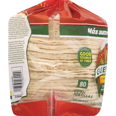Guerrero White Corn/De Maiz Blanco Tortillas