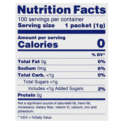 Splenda No Calorie Sweetener, Packets