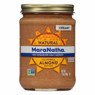 Maranatha No Stir Creamy Natural No Sugar or Salt Added California Almond Butte