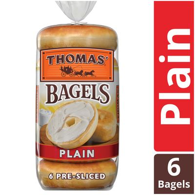 Thomas Plain Original Pre-Sliced Bagels