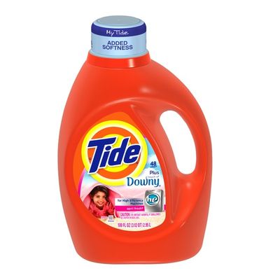 Tide with Touch of Downy HE April Fresh Scent Liquid Laundry Detergent 100 Fl Oz
