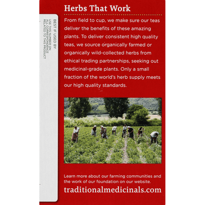 Traditional Medicinals Herbal Supplement, Organic, Original with Slippery Elm,Throat Coat, Tea Bags